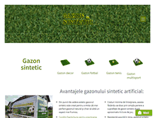 Tablet Screenshot of gazonsintetic.com.ro